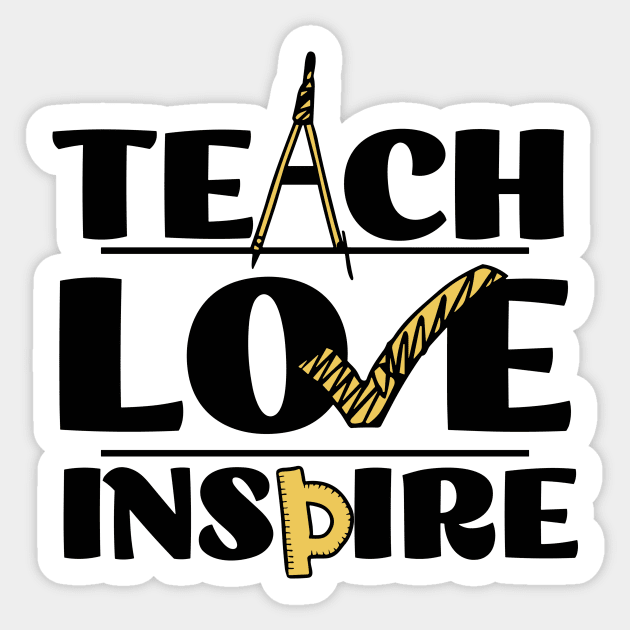 Teach Love Inspire Sticker by The WYLD Tribe